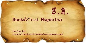 Benkóczi Magdolna névjegykártya